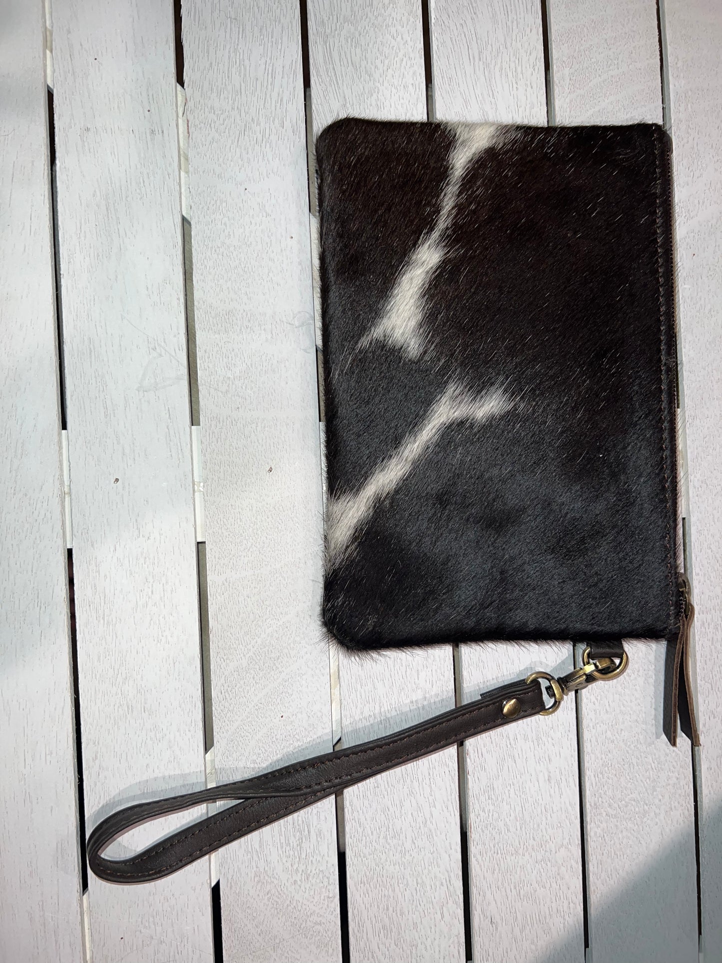 Cowhide Wristlet