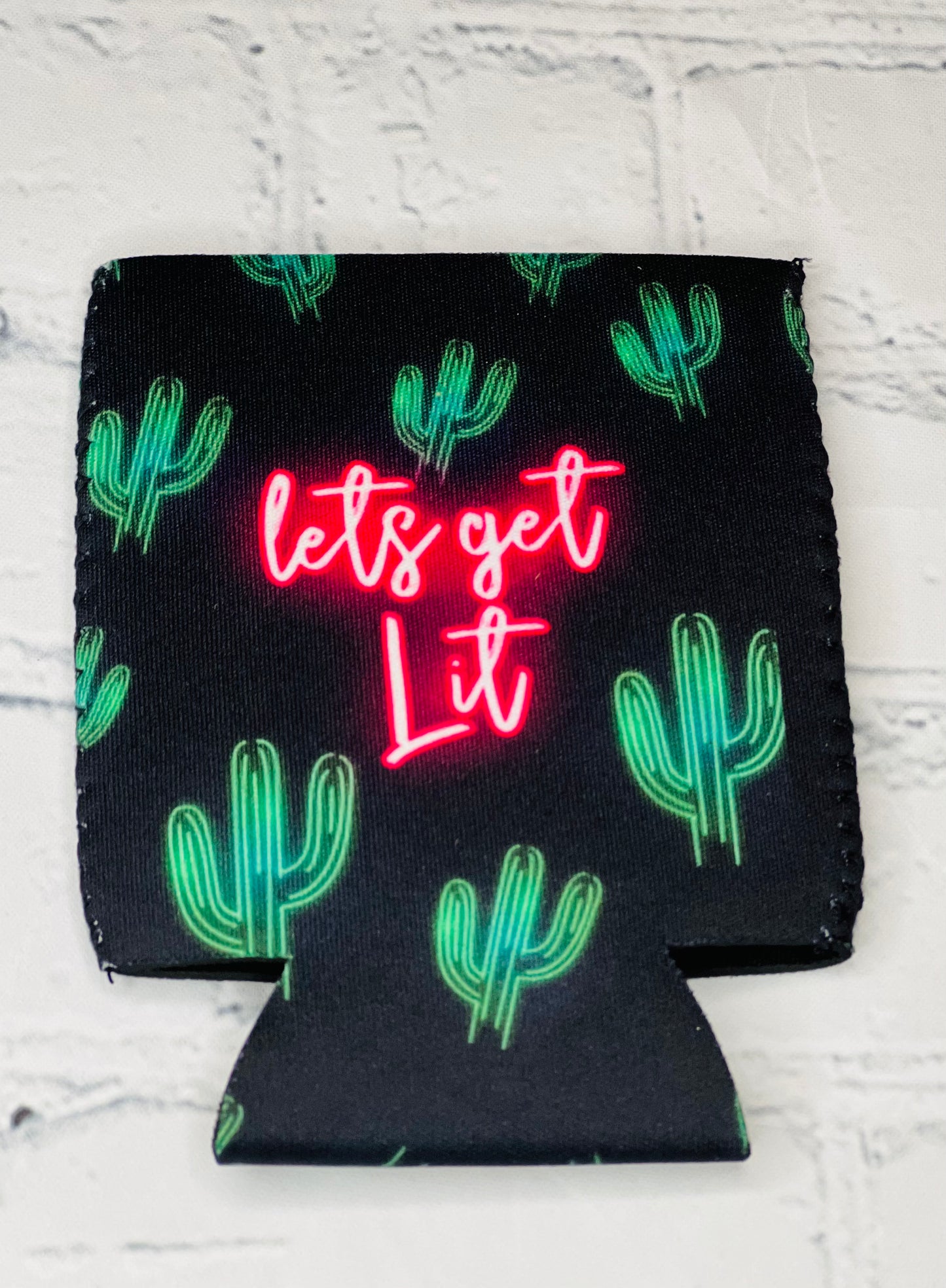 Lets Get Lit Soft Regular Can Cooler