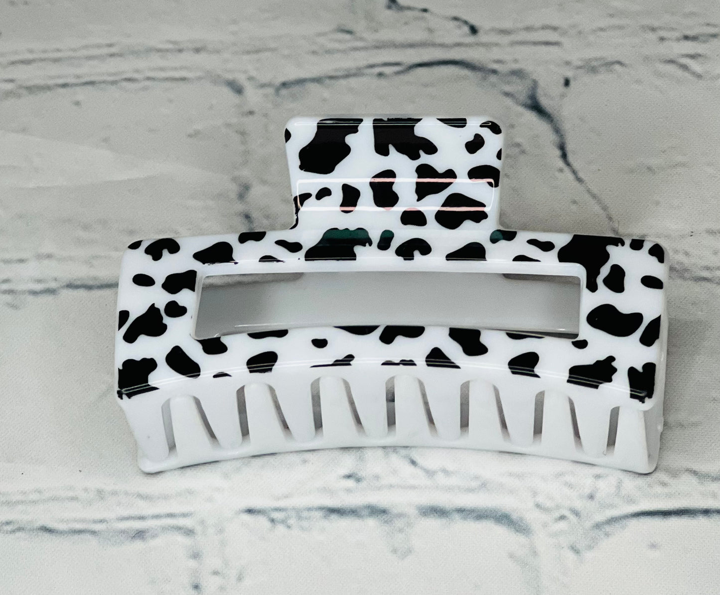 Cow Print Claw Clip