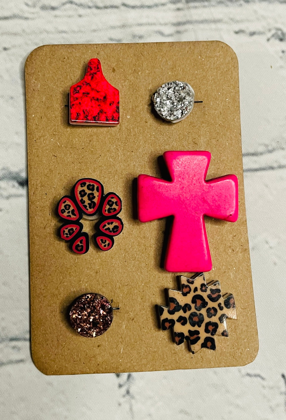Hot Pink Leopard Shoe Charm Pack