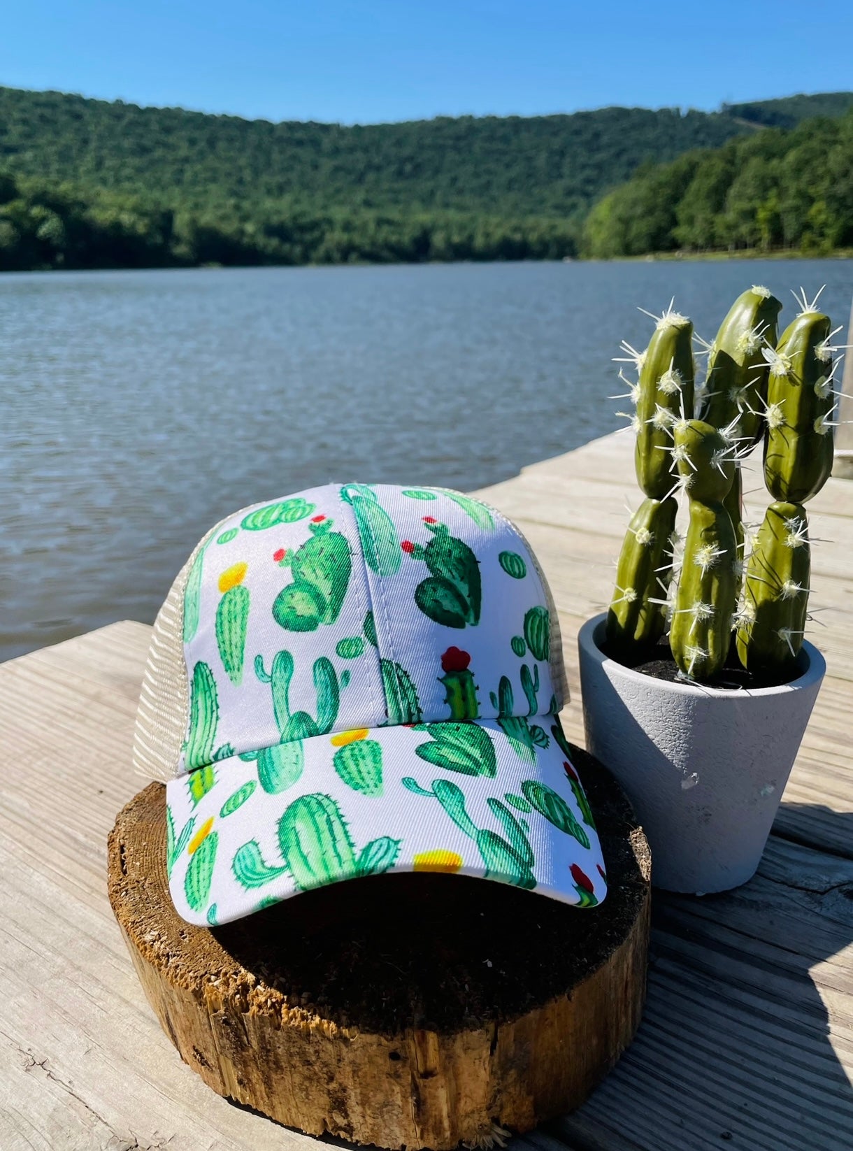 Cactus Ponytail Hat