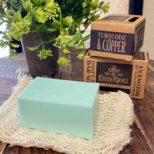 Goat's Milk Bar Soap- Turquoise and Copper