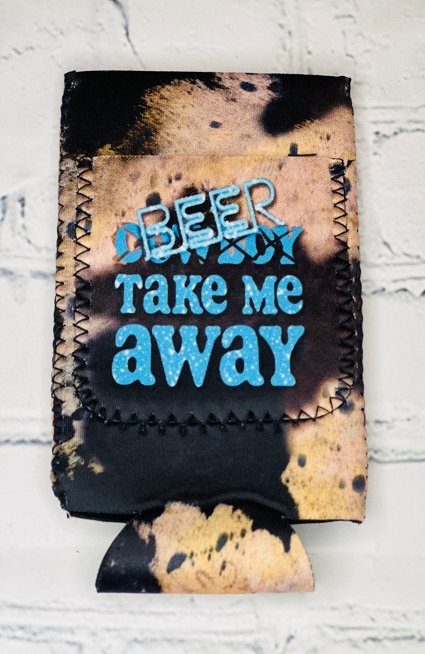 Beer Take Me Away Soft Can Cooler With Pocket